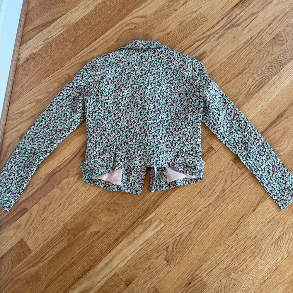 Vero Moda floral jacket blazer zipper details - Picture 5 of 5